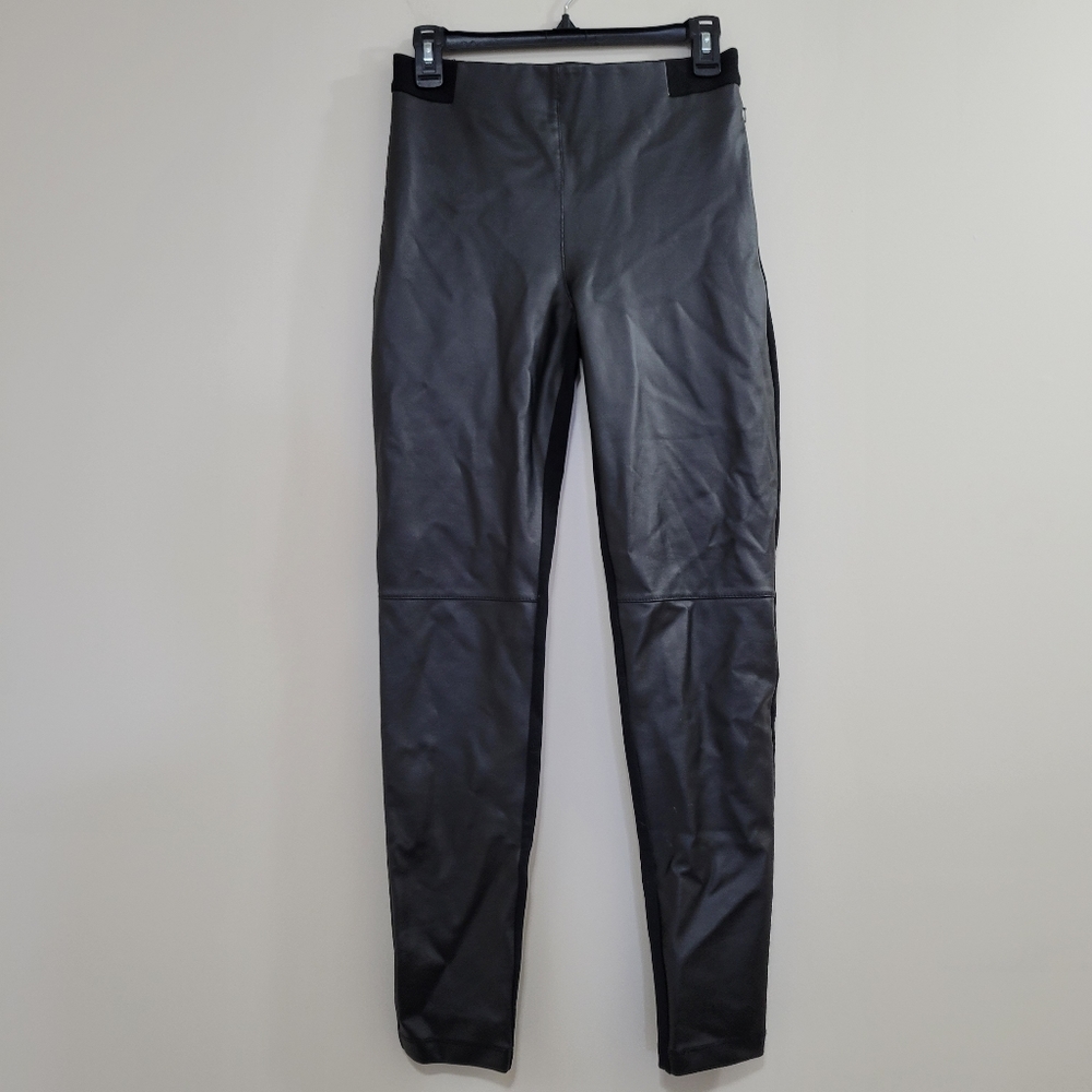 Betabrand faux leather leggings S black